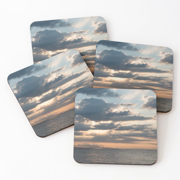 Item preview, Dramatic Skyscape and Godrays over the Ocean at Sunset designed and sold by Georgia Mizuleva.