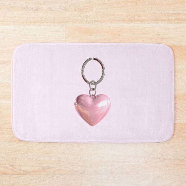 Item preview, Glossy Pink Heart Keychain Charm designed and sold by jianina-alondra.
