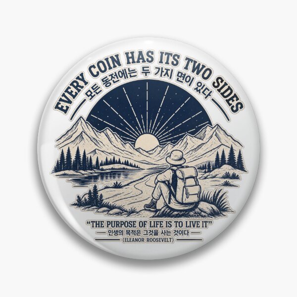 Item preview, The Purpose of Life - Vintage Hiker & Korean Quote designed and sold by SeoulVibeStudio.