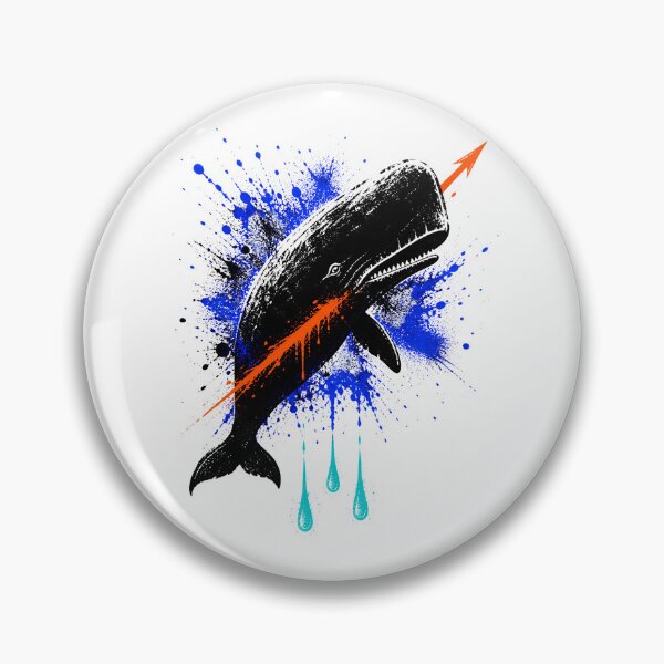 Item preview, Moby Dick Graffiti Whale - Electric Splash and Arrow designed and sold by Fenay Designs.