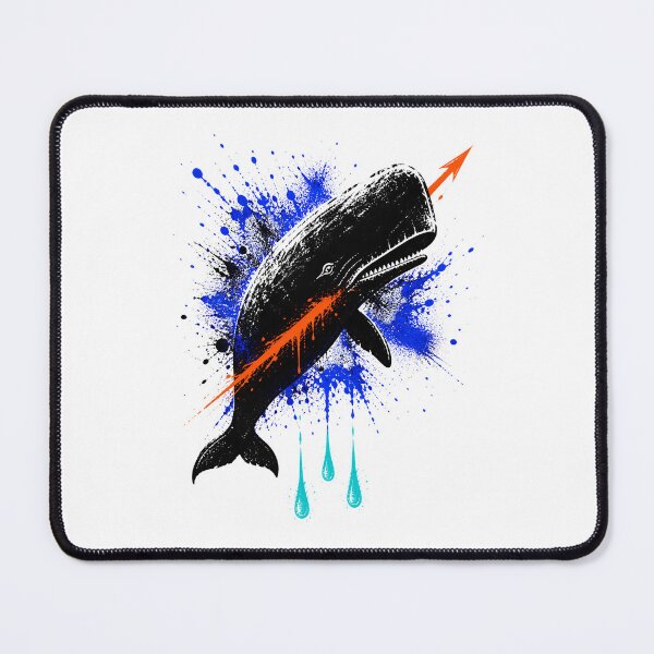 Item preview, Moby Dick Graffiti Whale - Electric Splash and Arrow designed and sold by Fenay Designs.