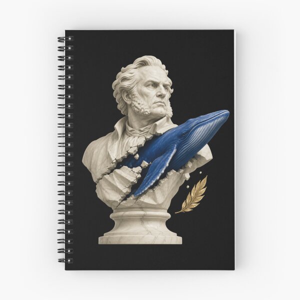 Item preview, Moby Dick Marble Muse - Blue Whale Breaks Free designed and sold by Fenay Designs.