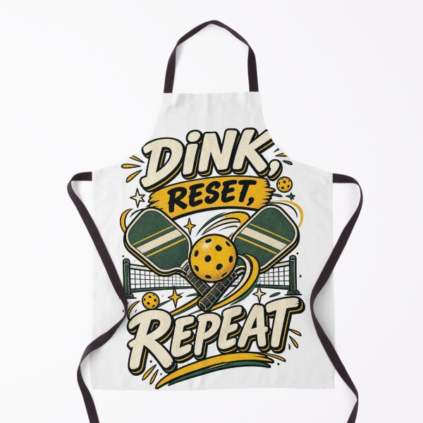 Item preview, Dink Reset Repeat - Bold Retro Pickleball Paddles & Ball Design designed and sold by @SHINTOSARTSTORE.