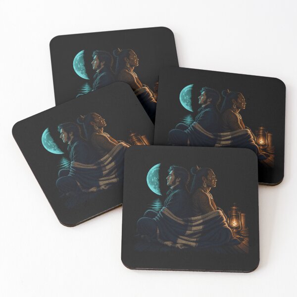 Item preview, Moby Dick Ishmael and Queequeg - Moonlit Brotherhood designed and sold by Fenay Designs.
