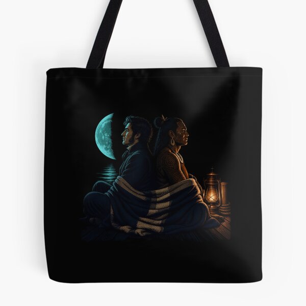 Item preview, Moby Dick Ishmael and Queequeg - Moonlit Brotherhood designed and sold by Fenay Designs.