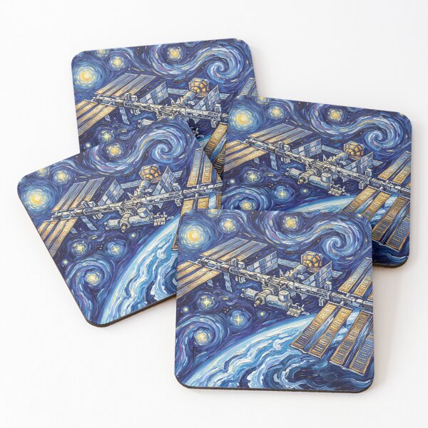 Item preview, International Space Station Starry Night Landscape designed and sold by Bad-Decisions-Designs.