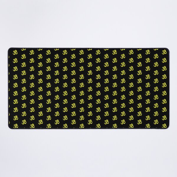 Item preview, Minimalist Yellow Om Meditation Symbol designed and sold by pattern-archive.