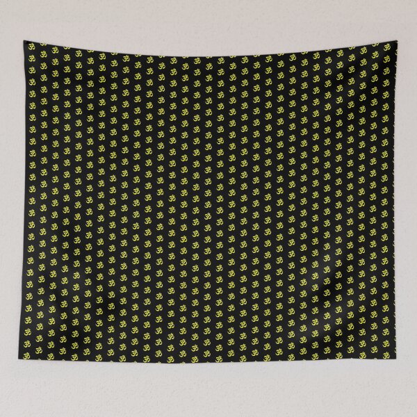Item preview, Minimalist Yellow Om Meditation Symbol designed and sold by pattern-archive.
