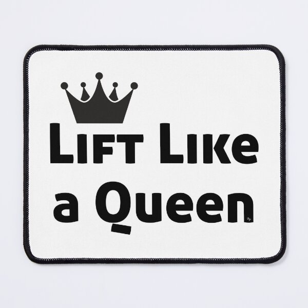 Item preview, Lift like a Queen fun Minimalist Motivational Typography for Gym Girls designed and sold by GenZenClub.