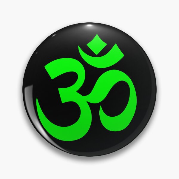Item preview, Minimalist Lime Om Meditation Symbol designed and sold by pattern-archive.
