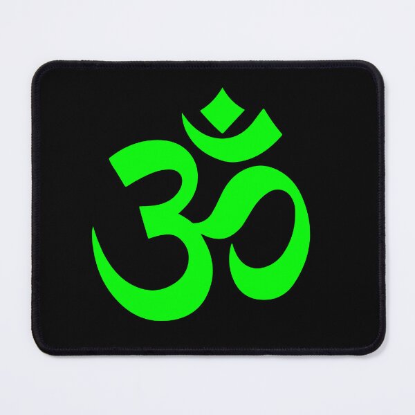 Item preview, Minimalist Lime Om Meditation Symbol designed and sold by pattern-archive.