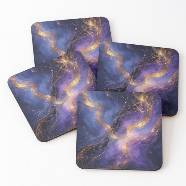 Item preview, Luxury Gold Nebula Swirl Abstract   designed and sold by YAM716.