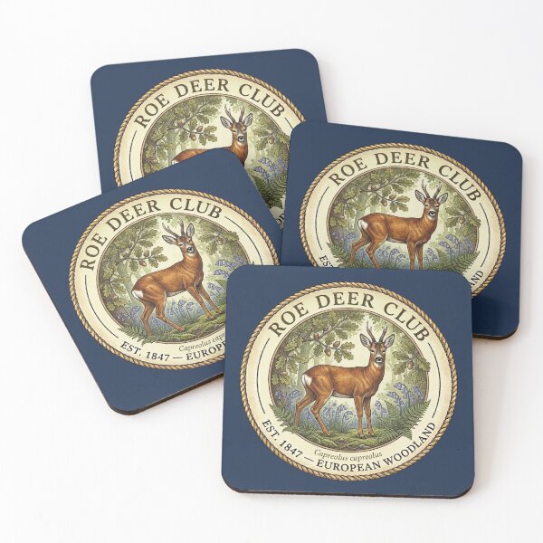 Item preview, Roe Deer Club Vintage Badge European Wildlife Art designed and sold by CalmCapy Co.
