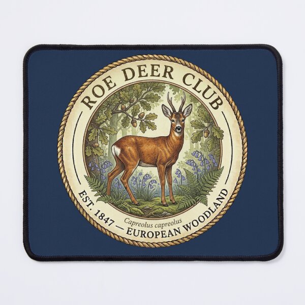 Item preview, Roe Deer Club Vintage Badge European Wildlife Art designed and sold by CalmCapy Co.