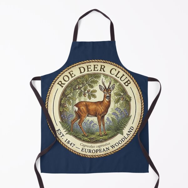 Item preview, Roe Deer Club Vintage Badge European Wildlife Art designed and sold by CalmCapy Co.