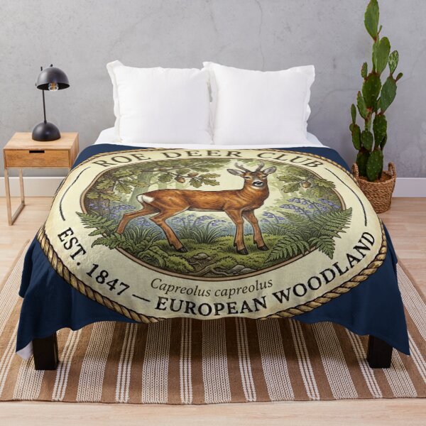Item preview, Roe Deer Club Vintage Badge European Wildlife Art designed and sold by CalmCapy Co.