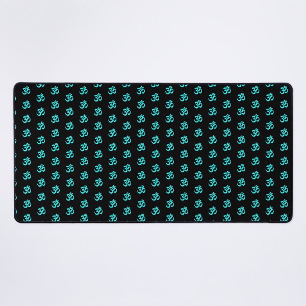 Item preview, Minimalist Cyan Om Meditation Symbol designed and sold by pattern-archive.