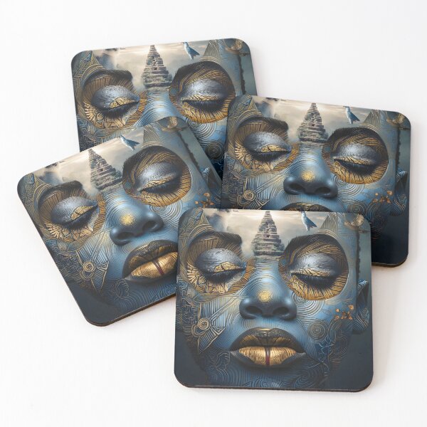 Item preview, Mystical Portrait with Nature and Abstract Elements designed and sold by Artessie.