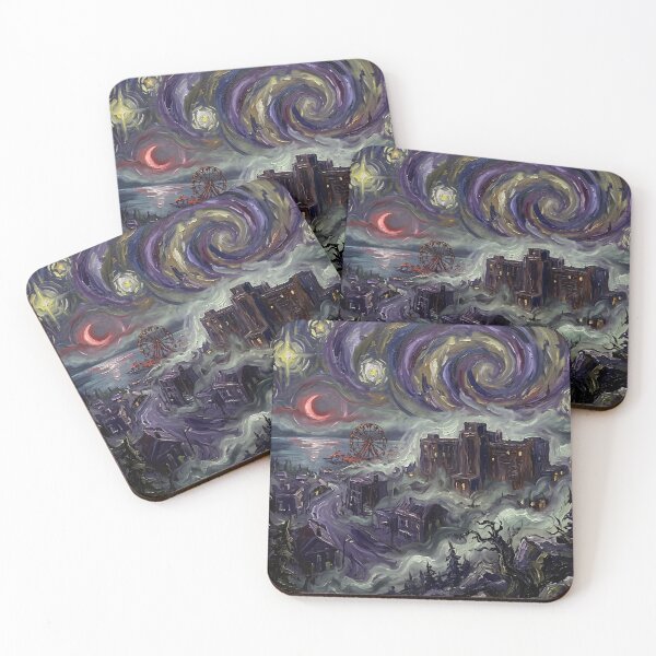 Item preview, Silent Hill Starry Night Spooky Landscape designed and sold by Bad-Decisions-Designs.