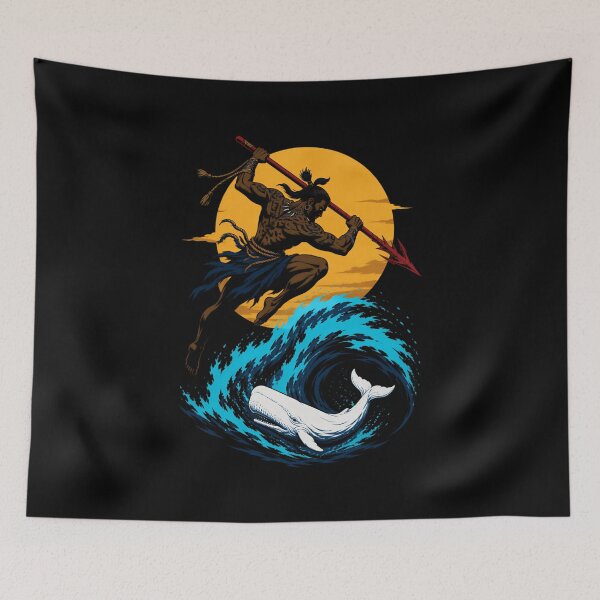 Item preview, Moby Dick: Harpooner Leaps Into the White Whale Hunt designed and sold by Fenay Designs.