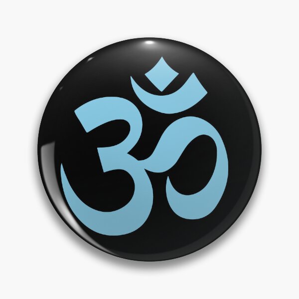 Item preview, Minimalist Sky Blue Om Meditation Symbol designed and sold by pattern-archive.