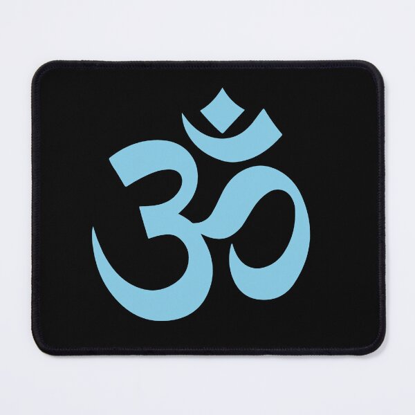 Item preview, Minimalist Sky Blue Om Meditation Symbol designed and sold by pattern-archive.