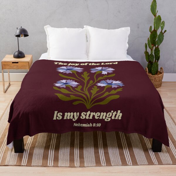 Item preview, The Joy of the Lord Is My Strength- Nehemiah 8:10-Cornflower Design designed and sold by N72 Heritage.