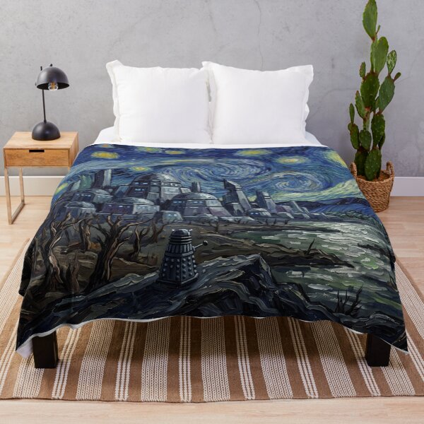 Item preview, Skaro Dalek City Starry Night Landscape designed and sold by Bad-Decisions-Designs.