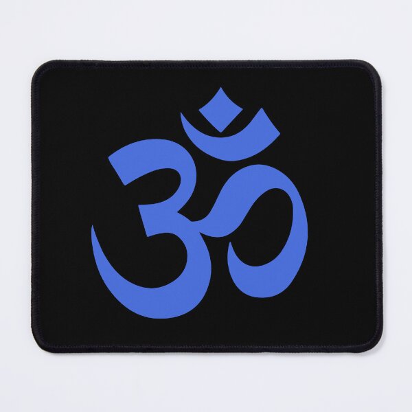 Item preview, Minimalist Royal Blue Om Meditation Symbol designed and sold by pattern-archive.