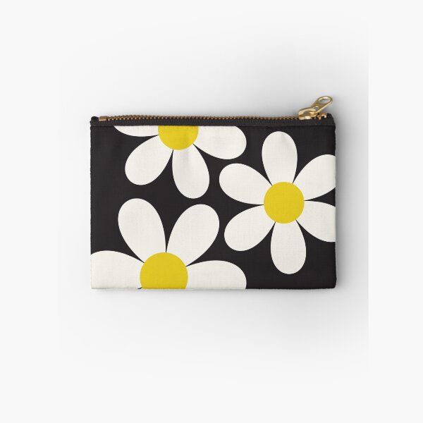 Item preview, Retro Daisy Flower Black Pattern designed and sold by photossmirnov.