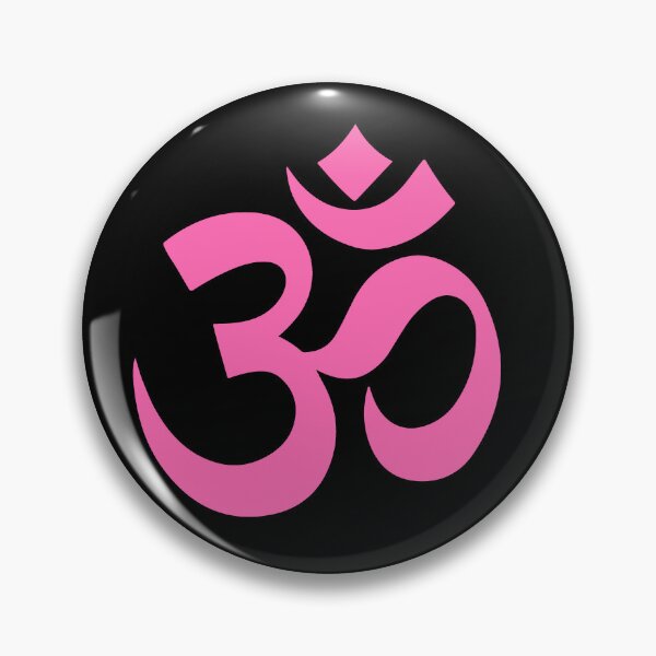 Item preview, Minimalist Pink Om Meditation Symbol designed and sold by pattern-archive.