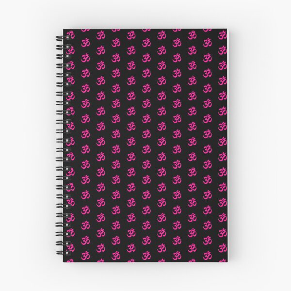 Artikelvorschau, Minimalistisches Om-Meditationssymbol in leuchtendem Pink entworfen und verkauft von pattern-archive.