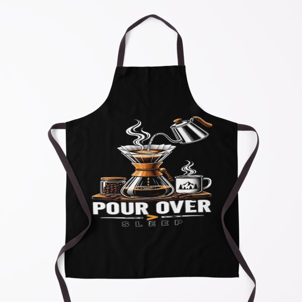 Item preview, Pour Over Over Sleep Coffee Lover Funny Art designed and sold by DailySparks.