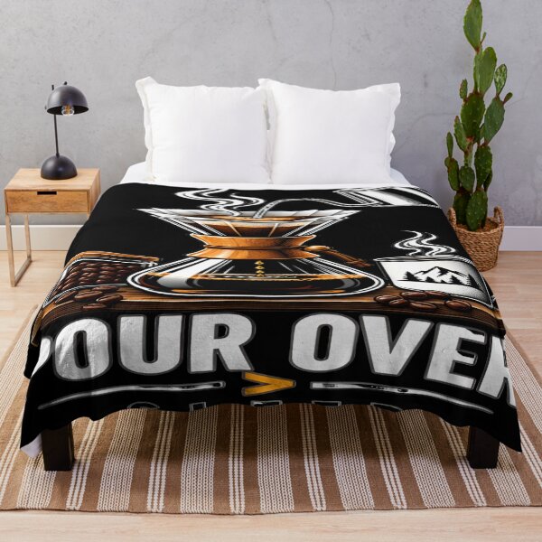 Item preview, Pour Over Over Sleep Coffee Lover Funny Art designed and sold by DailySparks.