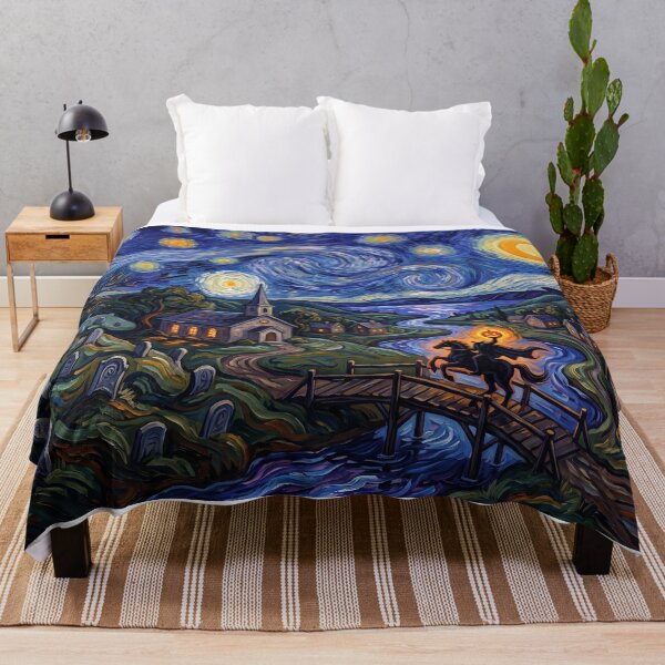 Item preview, Sleepy Hollow Starry Night Spooky Landscape designed and sold by Bad-Decisions-Designs.
