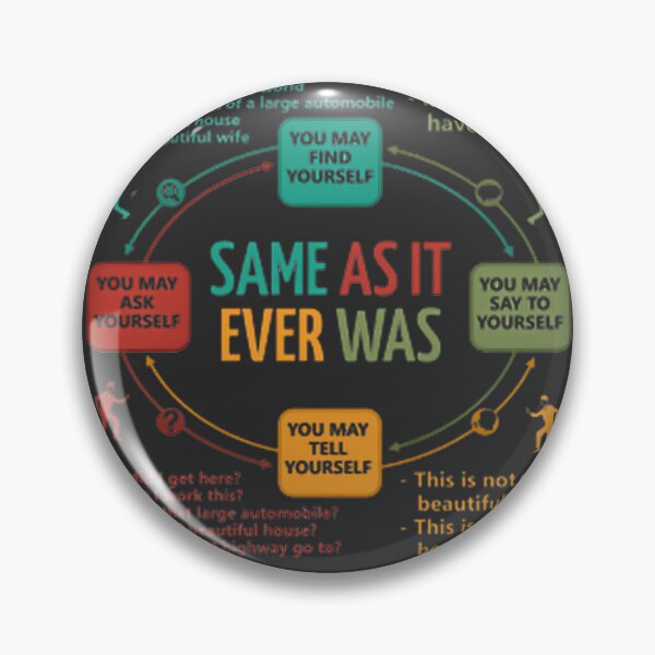 Item preview, Talking Heads Once In A Lifetime Circular Flowchart | Perfect Gift For You And Friends designed and sold by theSunrise.