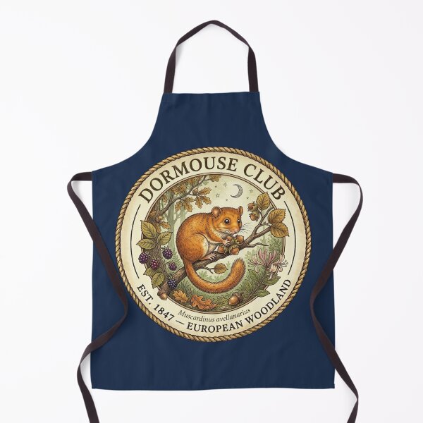Item preview, Dormouse Club Vintage Badge European Wildlife Art designed and sold by CalmCapy Co.