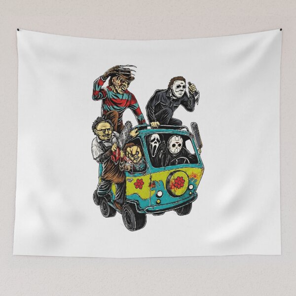 Item preview, Horror Icons Groovy Van Retro Nightmare Art designed and sold by JohnPerez92214.