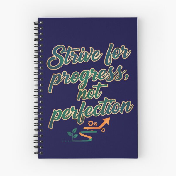 Item preview, Strive For Progress Not Perfection Typography Quote Design designed and sold by Exquisite Design Studio „Paculówka”.