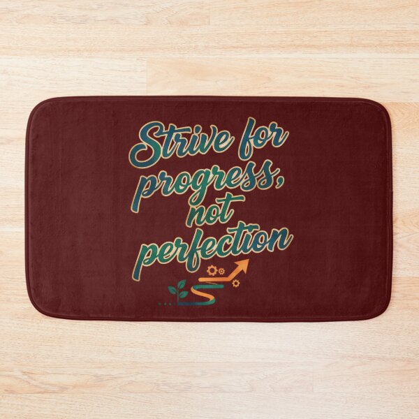 Item preview, Strive For Progress Not Perfection Typography Quote Design designed and sold by Exquisite Design Studio „Paculówka”.