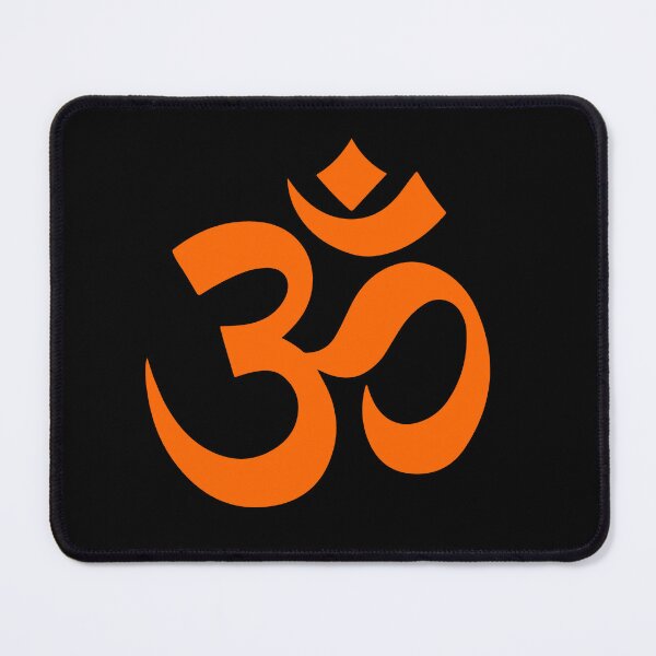 Item preview, Minimalist Orange Om Meditation Symbol designed and sold by pattern-archive.