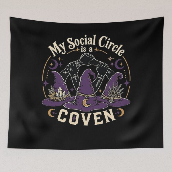 Item preview, My Social Circle is a Coven Funny Witch Squad Halloween designed and sold by clothesy7.