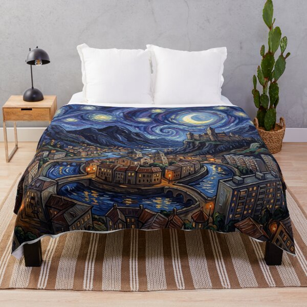 Item preview, Sokovia City Starry Night European Landscape designed and sold by Bad-Decisions-Designs.