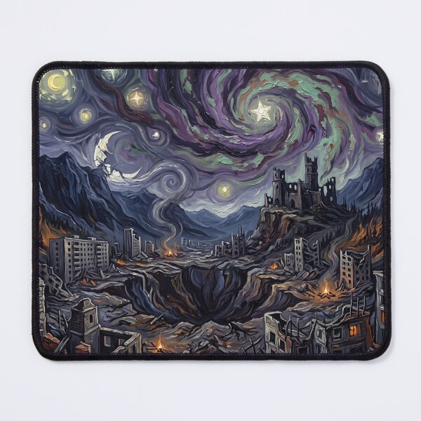 Item preview, Sokovia Crater Starry Night Ruined Landscape designed and sold by Bad-Decisions-Designs.