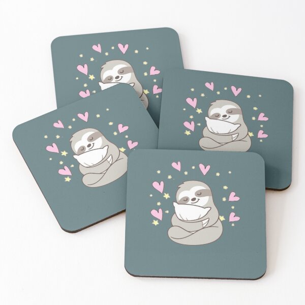 Item preview, Cute Sloth Hugging Pillow – Cozy Lazy Sloth Lover Design designed and sold by RajDeals.