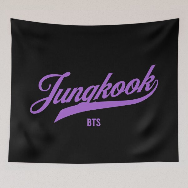 Item preview, BTS Jungkook varsity baseball purple army bangtan designed and sold by Morcawork.