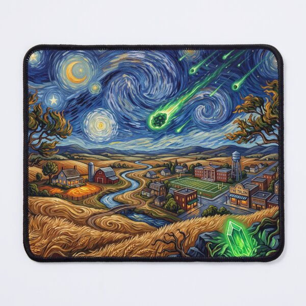 Item preview, Smallville Meteor Shower Starry Night Landscape designed and sold by Bad-Decisions-Designs.