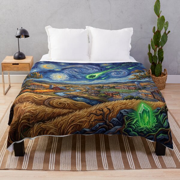 Item preview, Smallville Meteor Shower Starry Night Landscape designed and sold by Bad-Decisions-Designs.