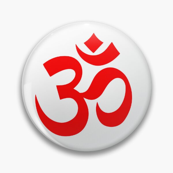 Item preview, Minimalist Red Om Meditation Symbol designed and sold by pattern-archive.