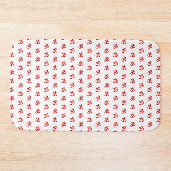 Item preview, Minimalist Red Om Meditation Symbol designed and sold by pattern-archive.